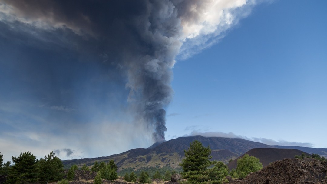 Etna, eruzione del 20 luglio 2021